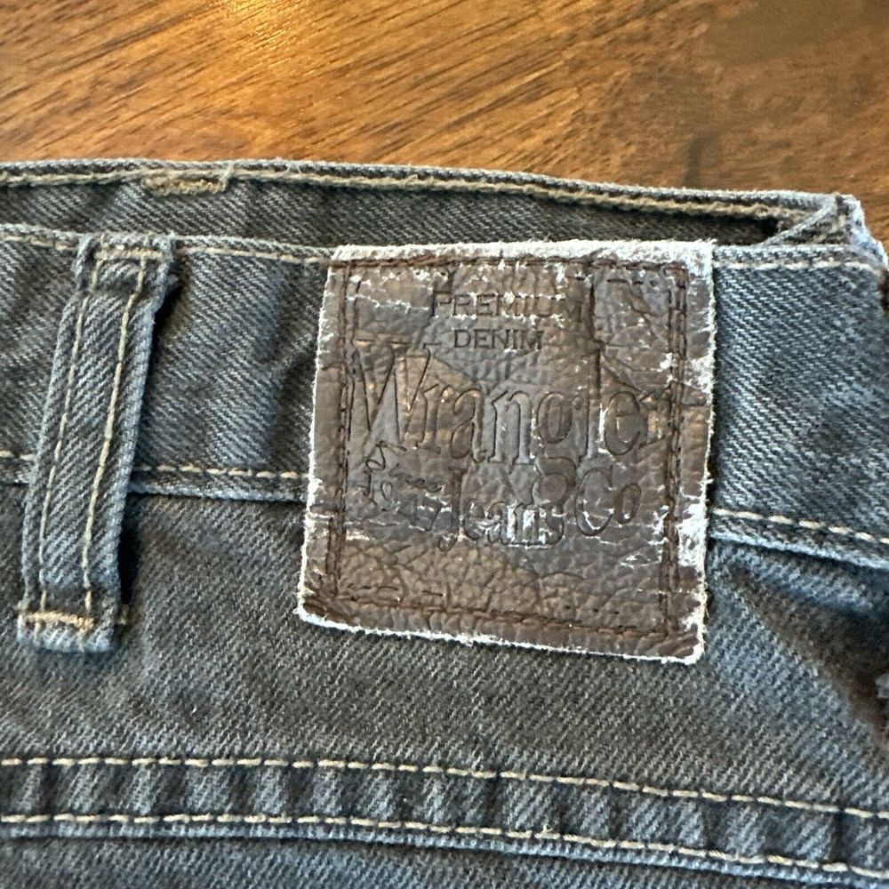 Wrangler Slim Straight Fit Light Black Denim Straight Leg Jeans Men's‎ 34x32 - Picture 3 of 11